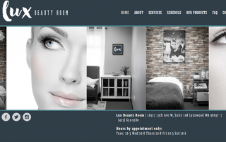Lux Beauty Room website